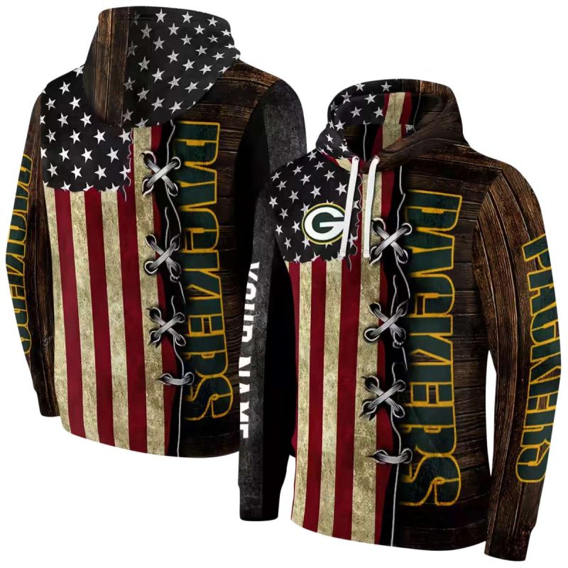 Personalized Green Bay Packers American Pride Aop Hoodie 1