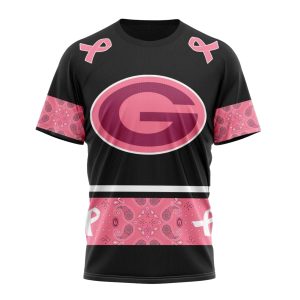 Personalized Green Bay Packers Breast Cancer AOP T Shirt