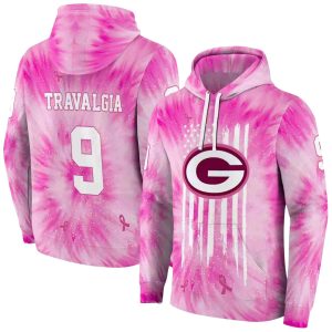 Personalized Green Bay Packers Cancer Support Pink AOP Hoodie