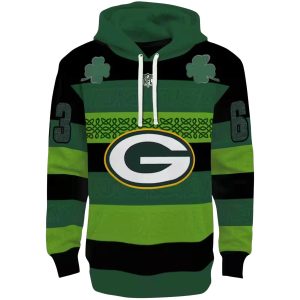 Personalized Green Bay Packers Celtic Patterns Green AOP Hoodie