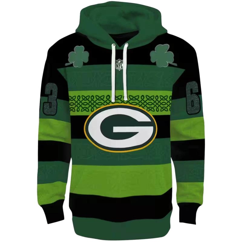 Personalized Green Bay Packers Celtic Patterns Green Aop Hoodie 1