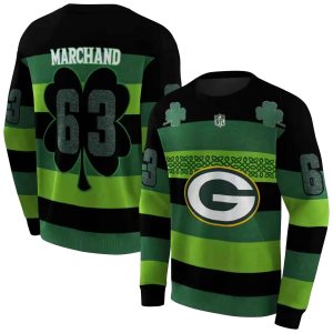 Personalized Green Bay Packers Celtic Patterns Green AOP Sweatshirt