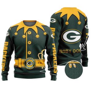 Personalized Green Bay Packers Clown Cosplay Ugly Sweater
