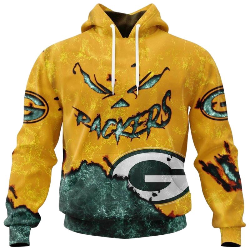 Personalized Green Bay Packers Devil Eyes Aop Hoodie 1