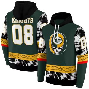Personalized Green Bay Packers Grateful Vibes Green AOP Hoodie