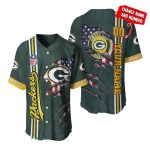 Personalized Green Bay Packers It's My Veins Baseball Jersey