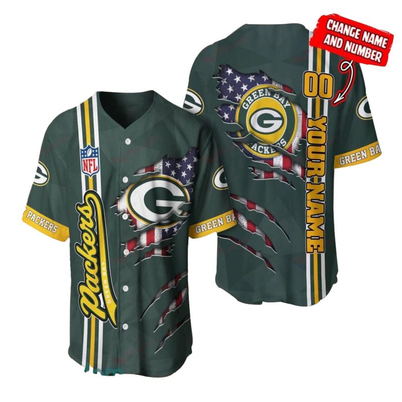 Personalized Green Bay Packers Its My Veins Baseball Jersey 1