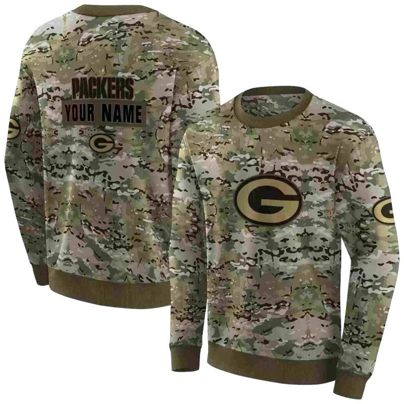 Personalized Green Bay Packers Military Style Aop Sweatshirt 1