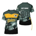 Personalized Green Bay Packers Sb Sunset AOP T-Shirt