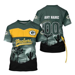 Personalized Green Bay Packers SB Sunset AOP T Shirt