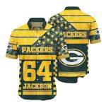 Personalized Green Bay Packersâ Stars And Logo Green Yellow Hawaiian Shirt