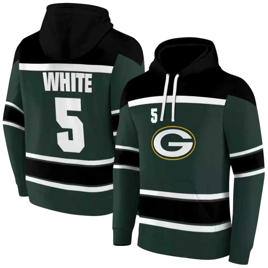 Personalized Green Bay Packers Striped Pattern Green Aop Hoodie 1