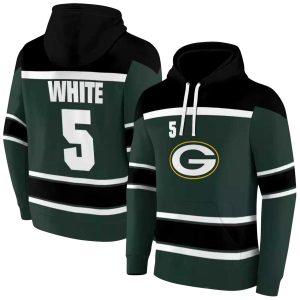 Personalized Green Bay Packers Striped Pattern Green AOP Hoodie