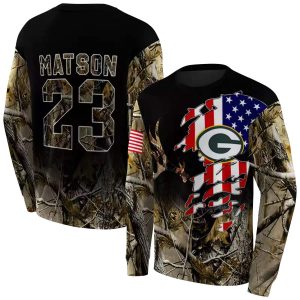 Personalized Green Bay Packers Tree Camo AOP Sweatshirt