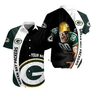 Personalized Gridiron Glory Green Bay Packers Hawaiian Shirt