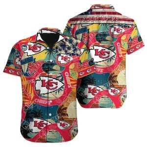 Personalized Kansas City Chiefs Retro Vibes Hawaiian Shirt