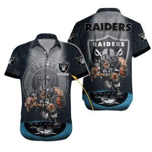 Personalized Las Vegas Raiders Aggressive Mascot Hawaiian Shirt