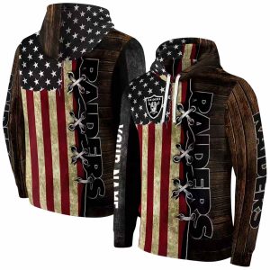 Personalized Las Vegas Raiders American Pride AOP Hoodie