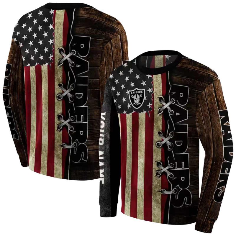 Personalized Las Vegas Raiders American Pride Aop Sweatshirt 1