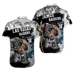 Personalized Las Vegas Raiders Brush Stroke Fierce Player Style Hawaiian Shirt