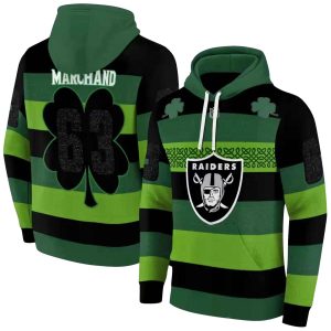 Personalized Las Vegas Raiders Celtic Patterns Green AOP Hoodie