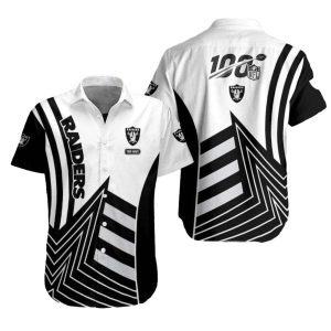 Personalized Las Vegas Raiders Centennial Sweep 100 Hawaiian Shirt