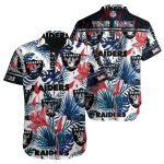 Personalized Las Vegas Raiders Colorful Tropical Leaves Hawaiian Shirt
