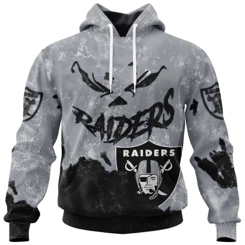 Personalized Las Vegas Raiders Devil Eyes Gift For Fans Aop Hoodie 1
