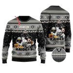 Personalized Las Vegas Raiders Disney Donald Duck Mickey Mouse Goofy Ugly Sweater