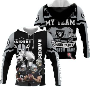 Personalized Las Vegas Raiders Everyone Good Taste AOP Hoodie