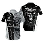 Personalized Las Vegas Raiders Fierce Football Player Contrast Hawaiian Shirt
