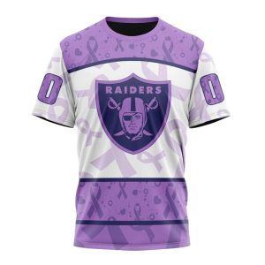 Personalized Las Vegas Raiders Fight Cancer AOP T-Shirt
