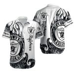 Personalized Las Vegas Raiders Fire And Vintage Script Hawaiian Shirt