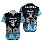 Personalized Las Vegas Raiders Flamingos And Tropical Night Hawaiian Shirt