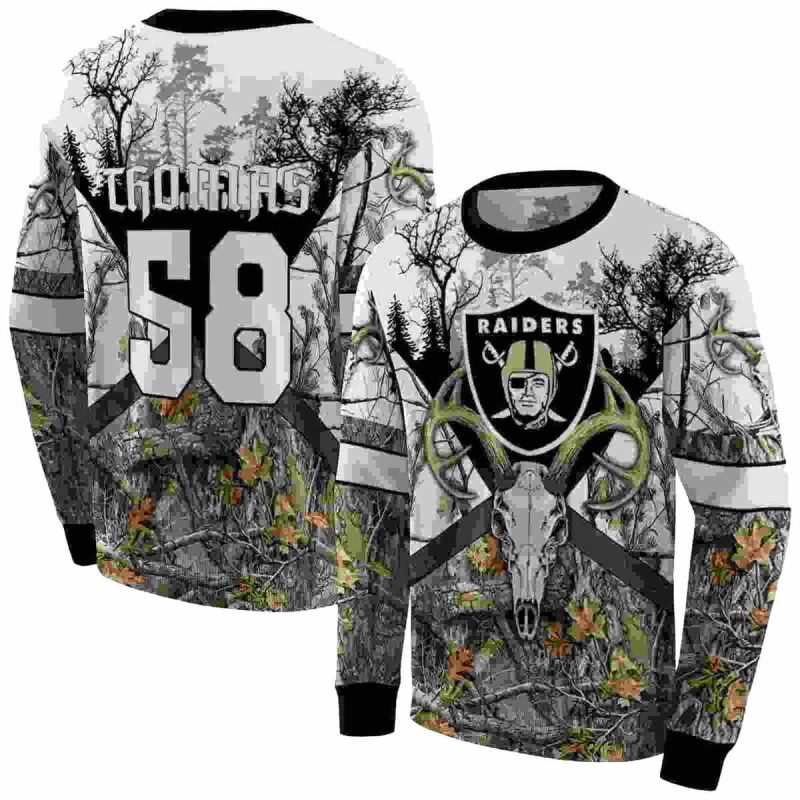 Personalized Las Vegas Raiders Forest Silhouette Aop Sweatshirt 1