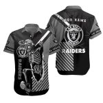 Personalized Las Vegas Raiders Funny Skeleton Sidelines Hawaiian Shirt