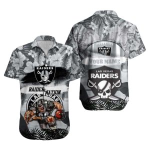 Personalized Las Vegas Raiders Galactic Raider Nation Hawaiian Shirt