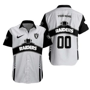 Personalized Las Vegas Raiders Game Day Athletic Hawaiian Shirt