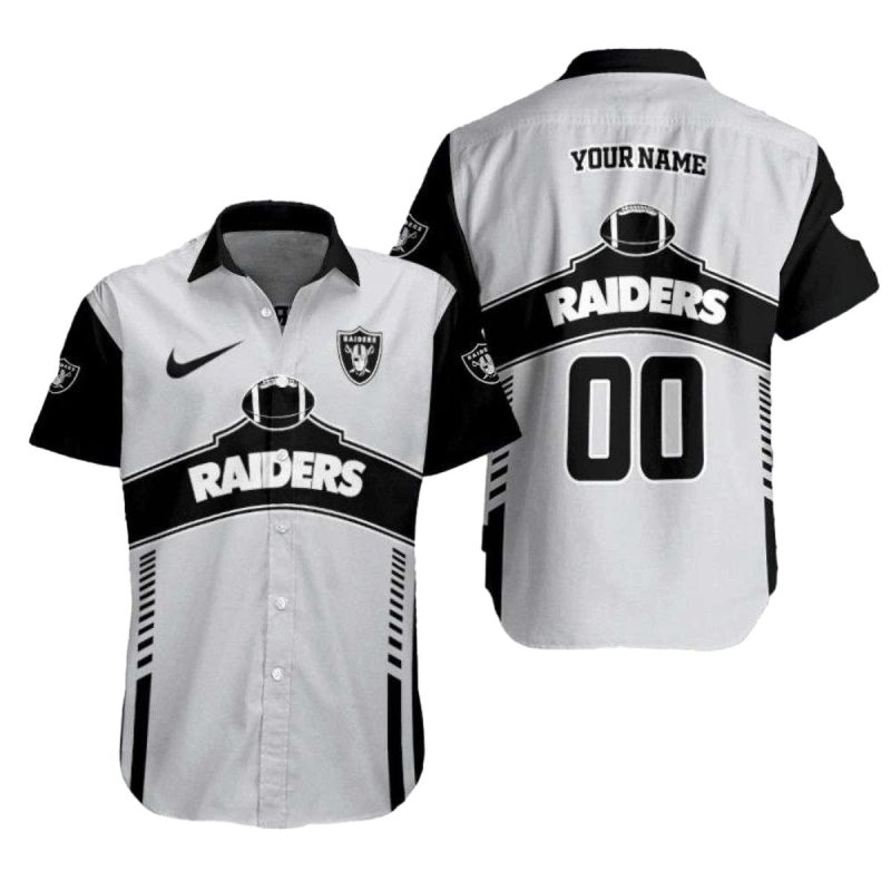 Personalized Las Vegas Raiders Game Day Athletic Hawaiian Shirt 1