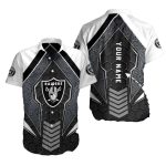 Personalized Las Vegas Raiders Geometric Fanfare Hawaiian Shirt