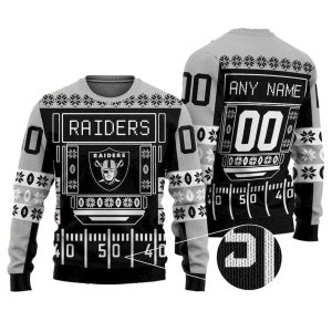 Personalized Las Vegas Raiders Gift For Raiders Fan Ugly Sweater