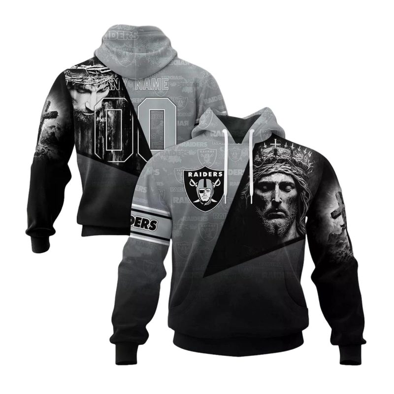 Personalized Las Vegas Raiders Gods Blessing Aop Hoodie 1