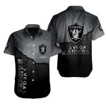 Personalized Las Vegas Raiders Gradient Hexagon Black Pattern Hawaiian Shirt