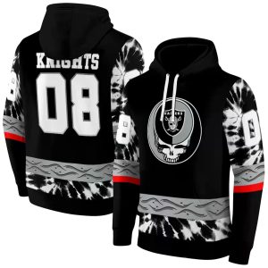 Personalized Las Vegas Raiders Grateful Vibes Black AOP Hoodie