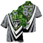 Personalized Las Vegas Raiders Green Shamrock And Gold Coins St Patrick Day Hawaiian Shirt
