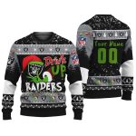 Personalized Las Vegas Raiders Grinch Drink Up Christmas Gift For Football Fans Ugly Sweater