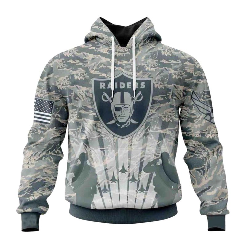 Personalized Las Vegas Raiders Honor Us Air Force Veterans Aop Hoodie 1