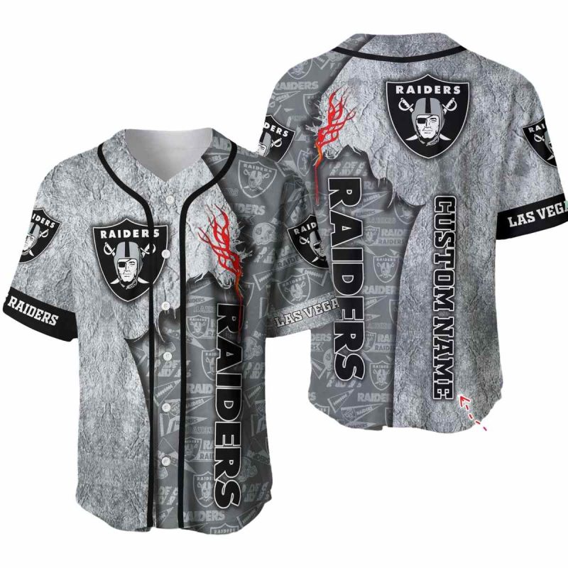 Personalized Las Vegas Raiders Jesus Baseball Jersey 1