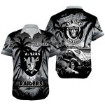 Personalized Las Vegas Raiders Logo And Car Coconut Pattern Hawaiian Shirt