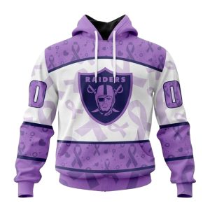Personalized Las Vegas Raiders Logo Fight Cancer AOP Hoodie